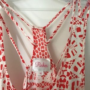 Parker silk printed maxi dress